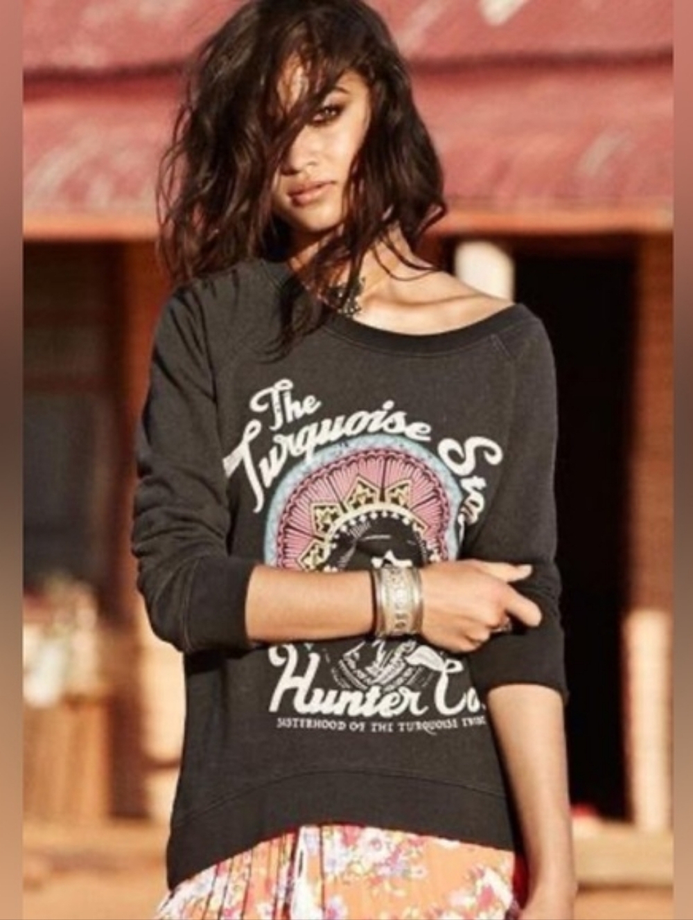 Spell Turquoise Stone Hunter Jumper SZ M